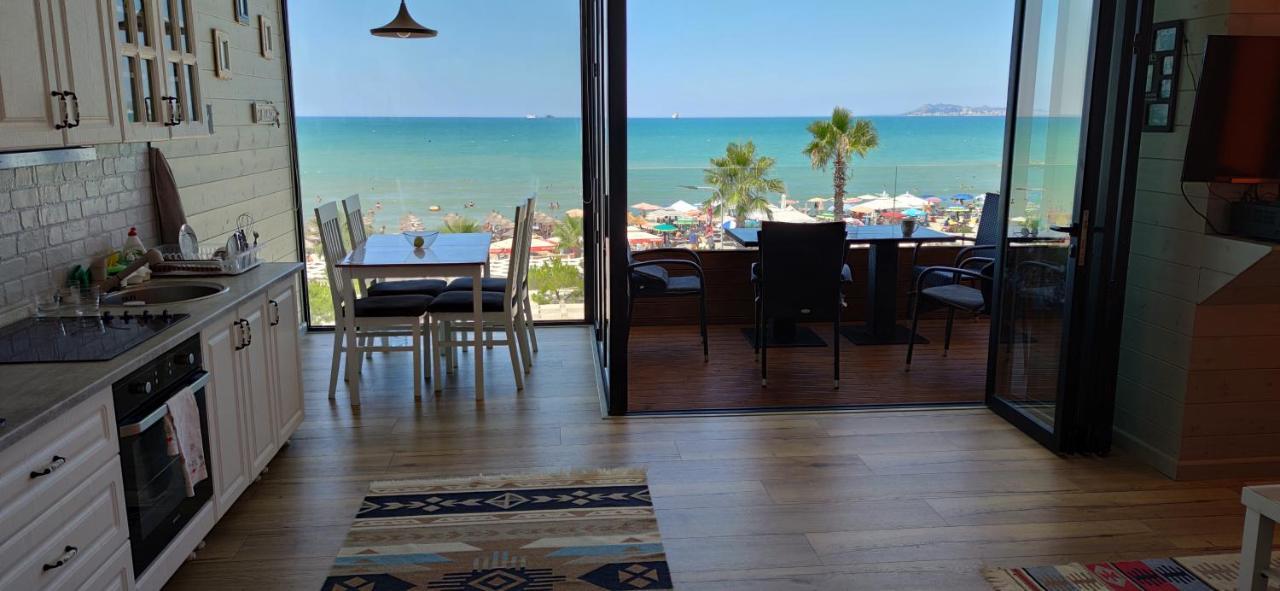 Luxury Beach Apartment In Qerret Голем Экстерьер фото